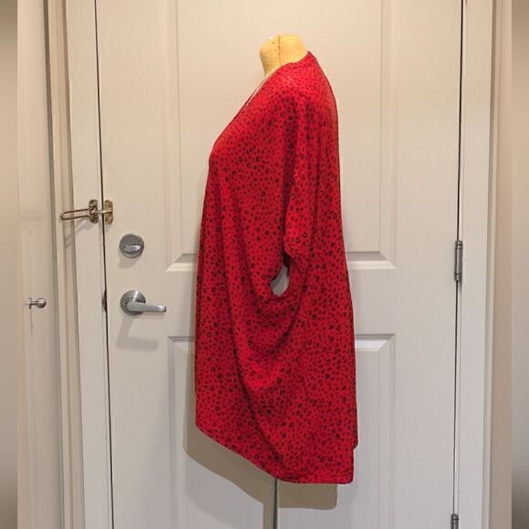 Sunday Best Red Leopard Print Cardigan - Picture 5 of 8